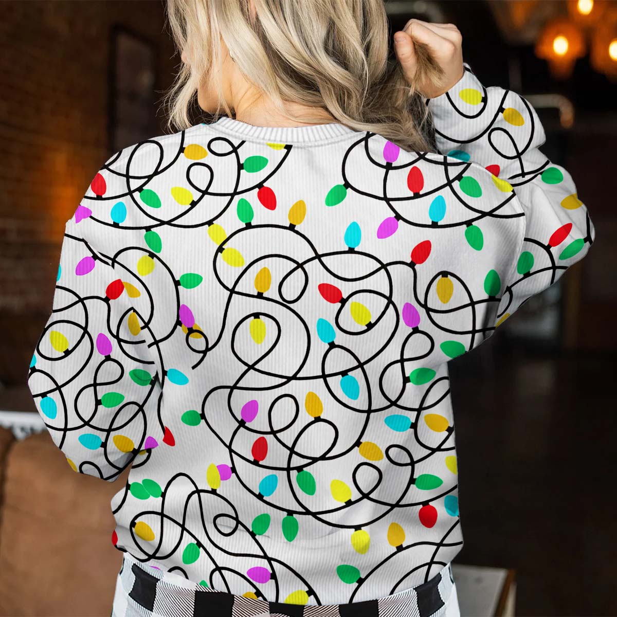 Ist das fröhlich genug? - Geschenk für Katzenliebhaber - Personalisierter hässlicher Pullover