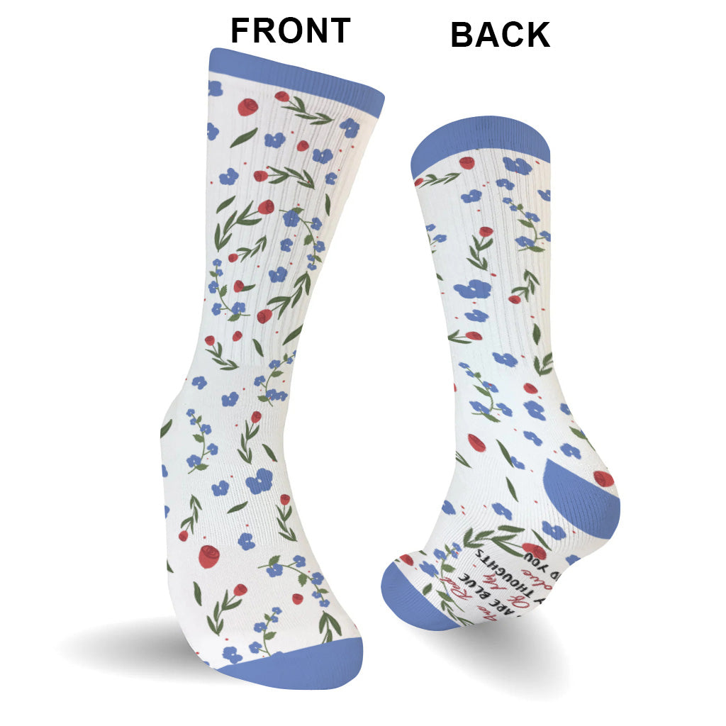 Roses Are Red - Personalized Couple Socks