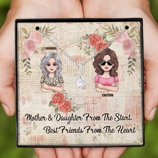 I Love You Mom - Personalized Mother Necklace
