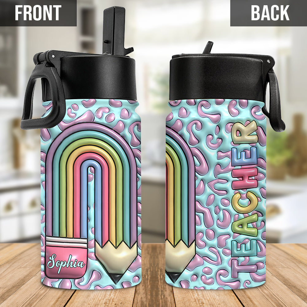 Teacher Life - Personalized Teacher Kids Water Bottle