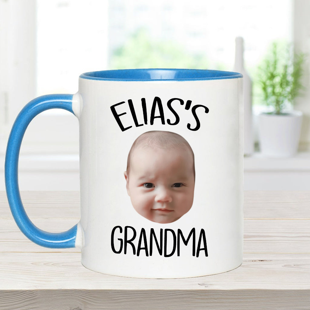 Custom Baby/Kid Face - Personalized Newborn Accent Mug