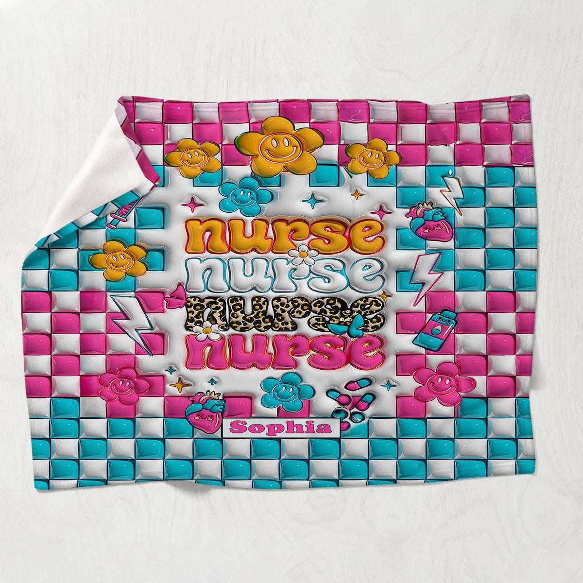 Nurse Life - Nurse gift for mom, her, wife, girlfriend, friend - Personalized Blanket