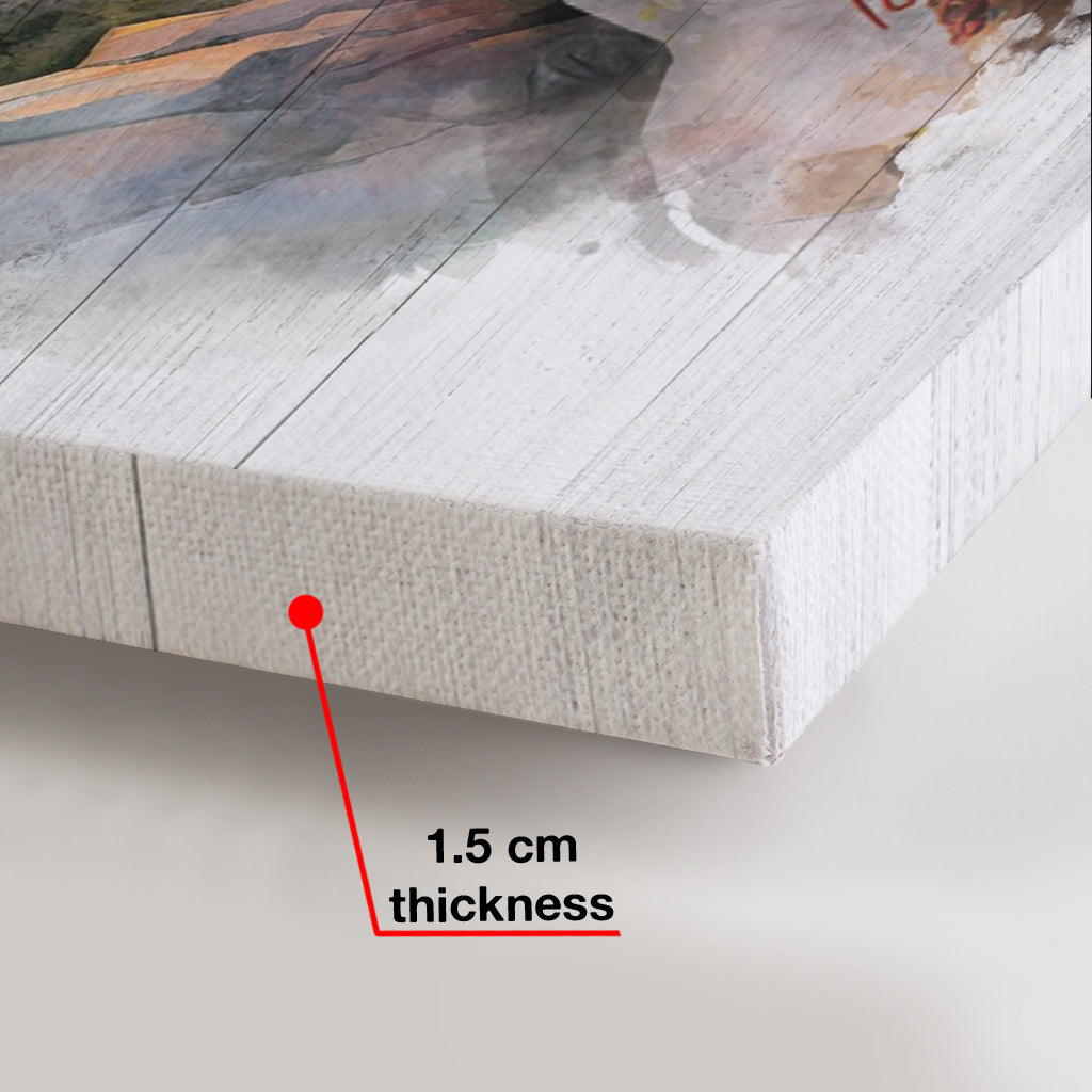 La montagne m'appelle - Toile et affiche de randonnée personnalisées