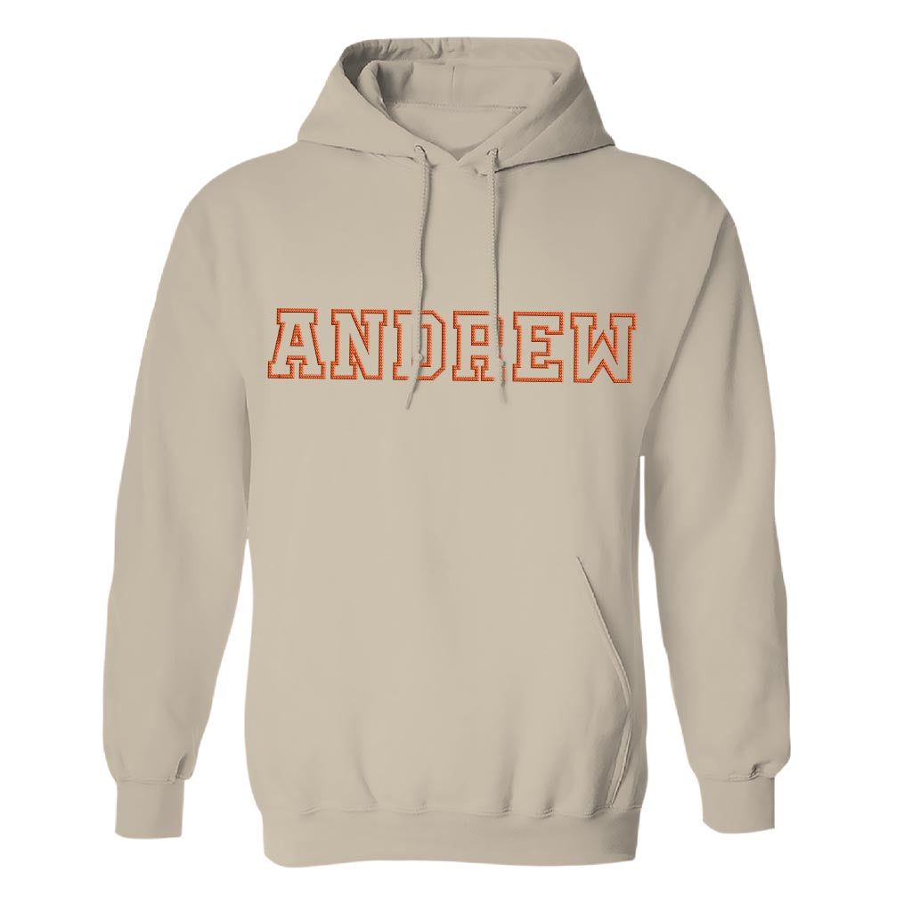 Custom Name - Personalized Couple Embroidered Hoodie