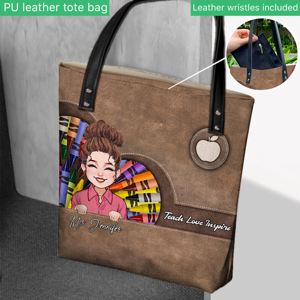 Teach Love Inspire - Personalized Teacher Tote Bag