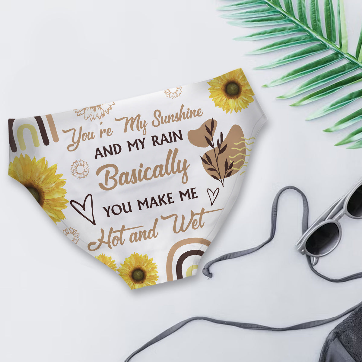 You're My Sunshine And My Rain - Personalized Couple Women Briefs