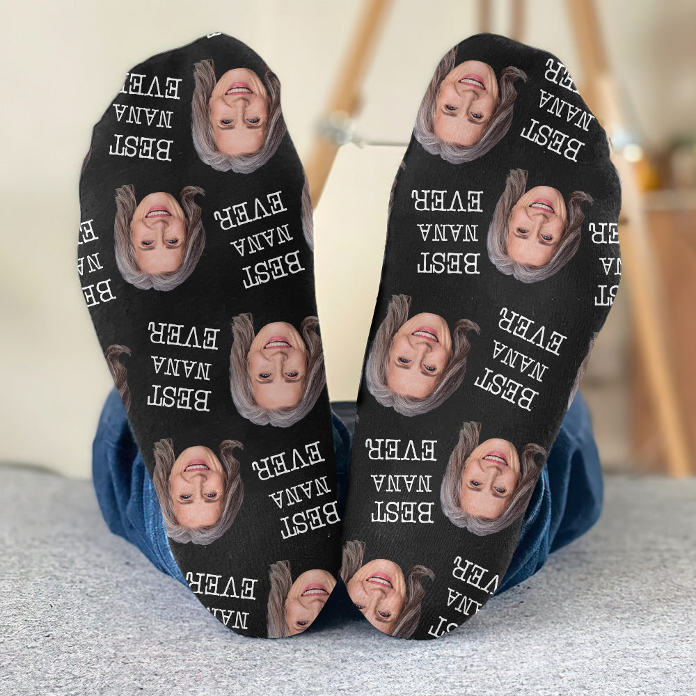 Custom Face - Personalized Grandma Socks