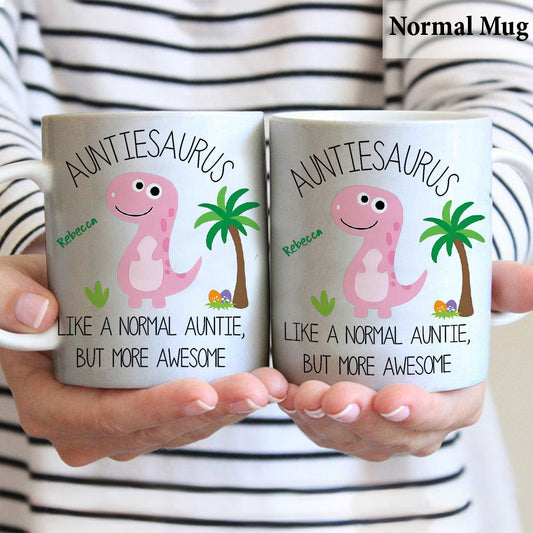 Tante Dinosaurier - Personalisierte Tante-Tasse