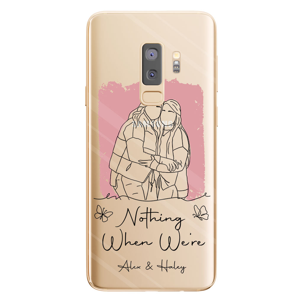 Nothing Makes Sense When We're Apart - Personalized Bestie Clear Phone Case