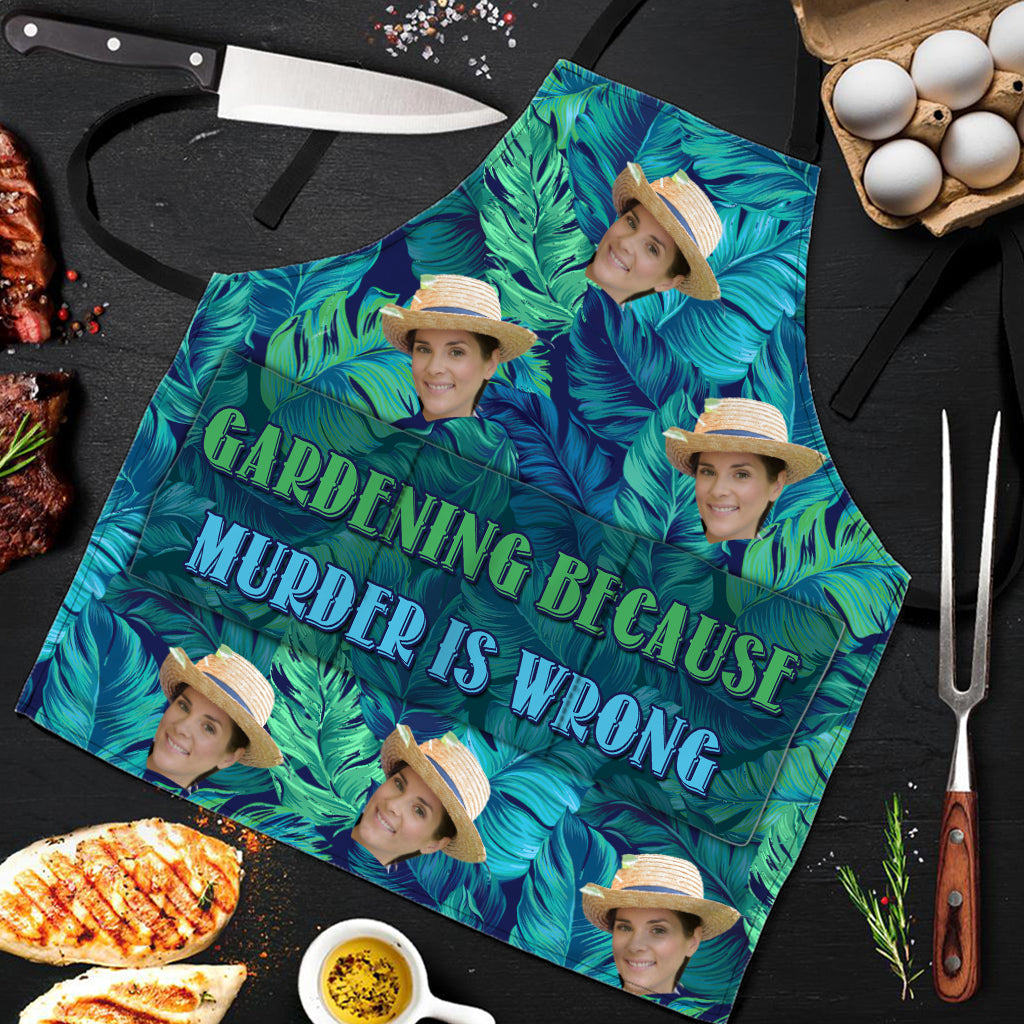 And Into The Garden - Gardening gift for mom, dad, grandma, him, her, wife, husband, girlfriend, boyfriend - Personalized Apron