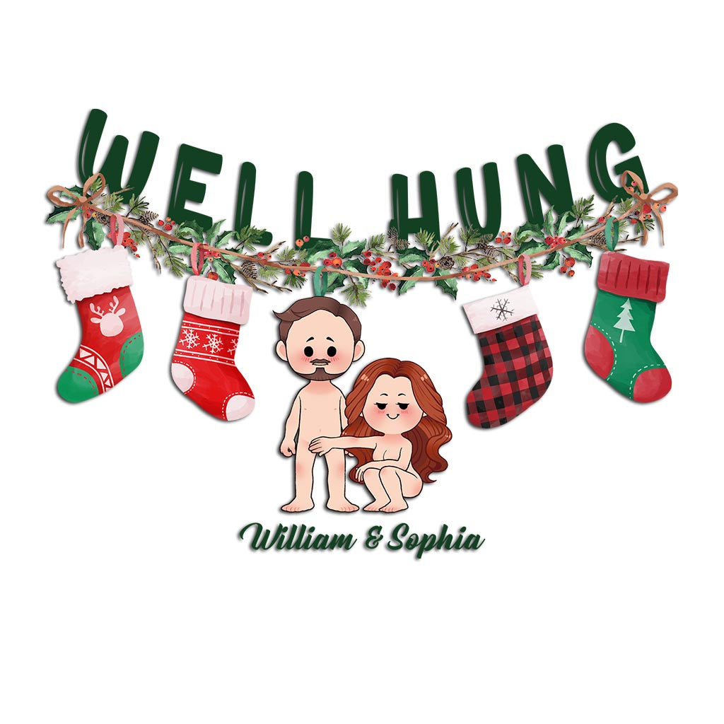 Well Hung - Personalized Couple Decal Die Cut