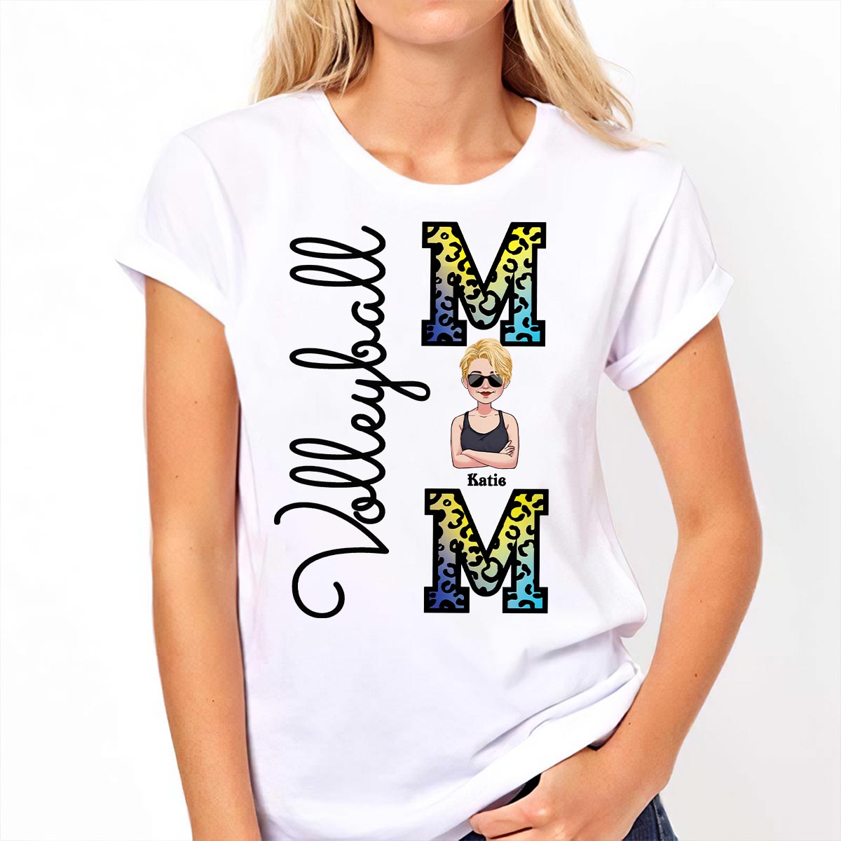Volleyball Mom - Personalized Volleyball T-shirt and Hoodie
