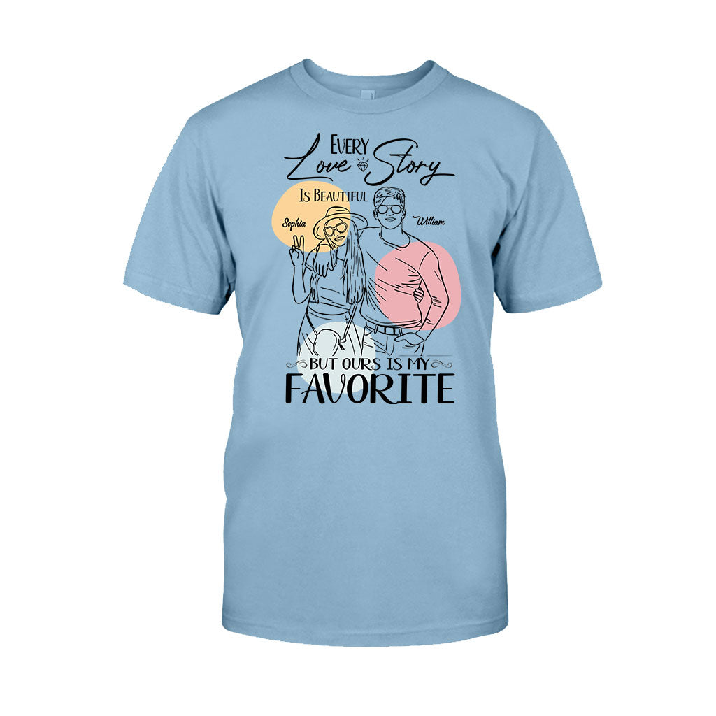 Every Love Story Is Beautiful - Personalized Couple T-shirt And Hoodie