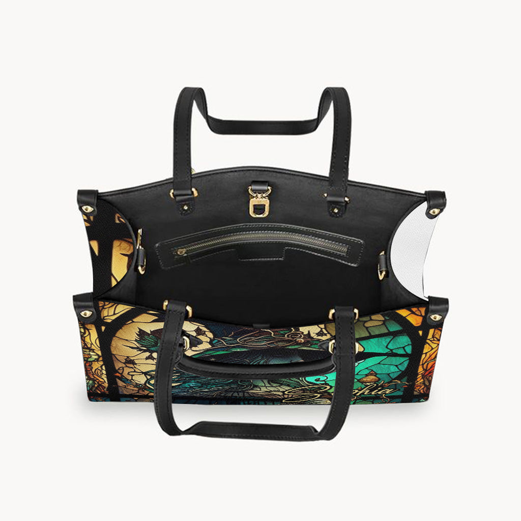 Mysterious Witch - Personalized Witch Leather Handbag