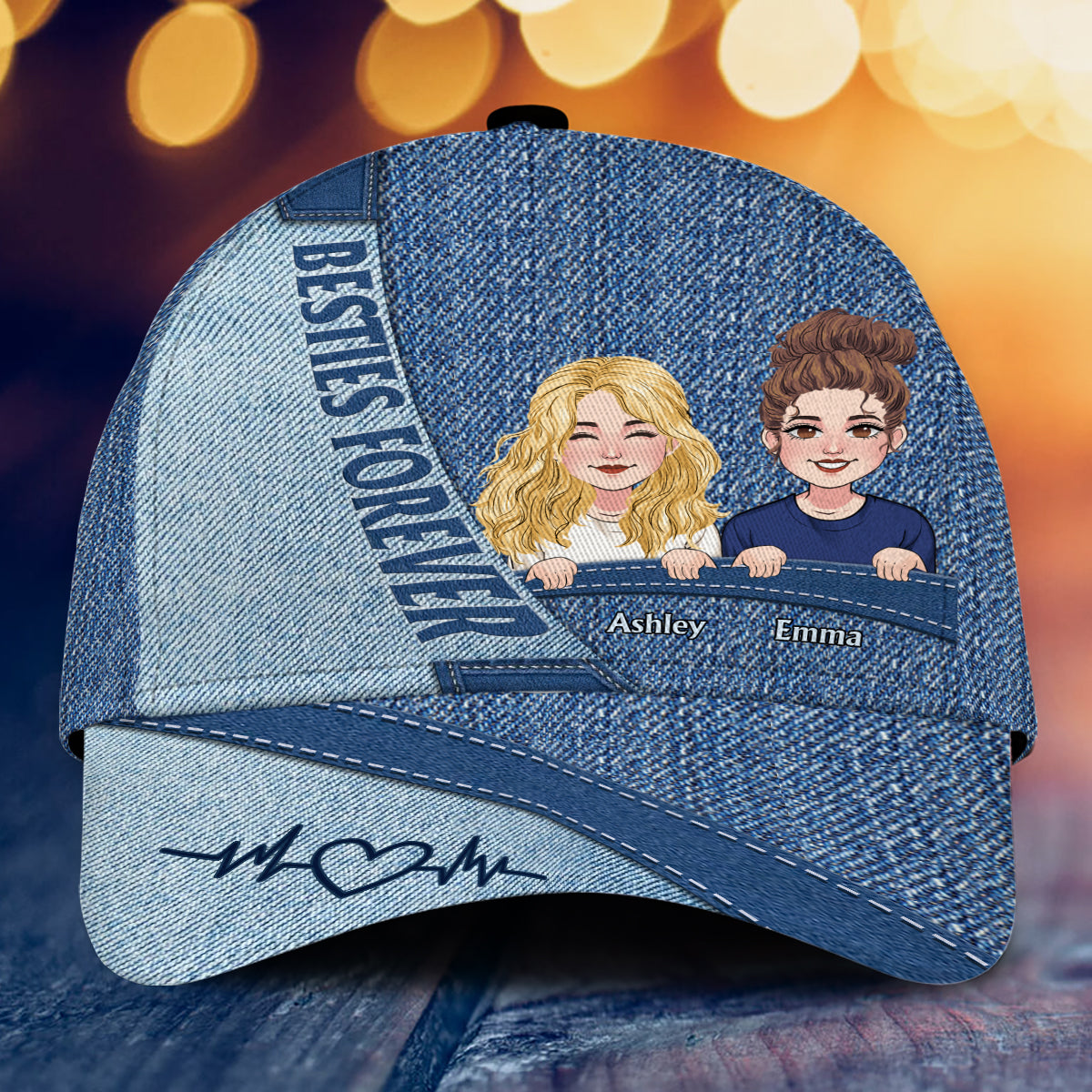 Besties Forever - Personalized Bestie Classic Cap