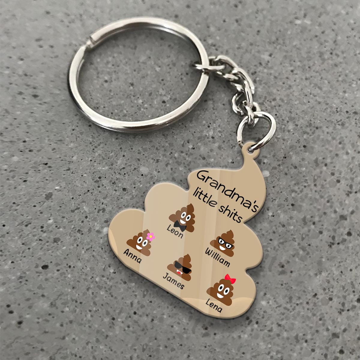 Little Cuties - Gift for dad, grandpa, mom, uncle, aunt, grandma - Personalized Keychain