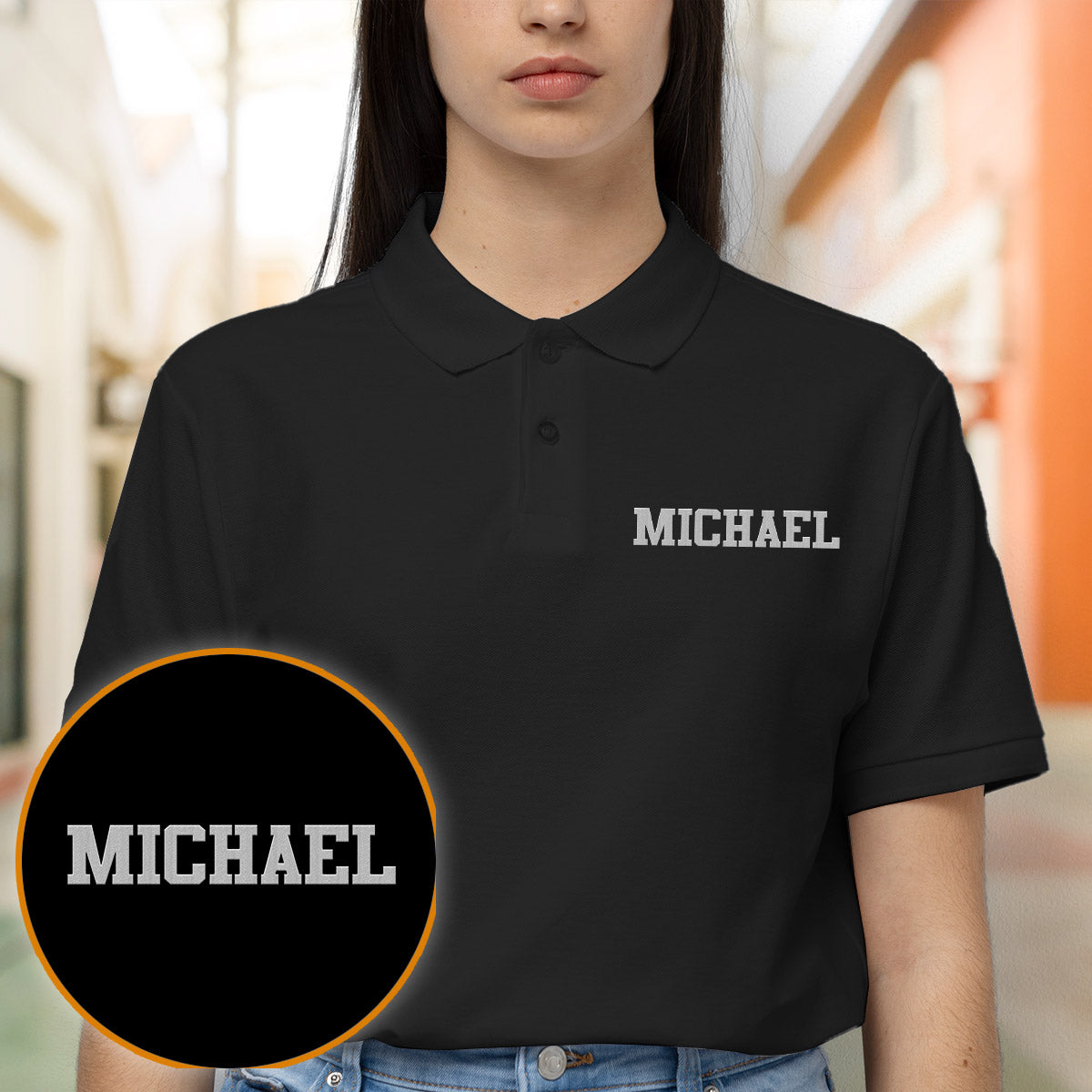 Custom Name - Personalized Father Embroidered Polo Shirt