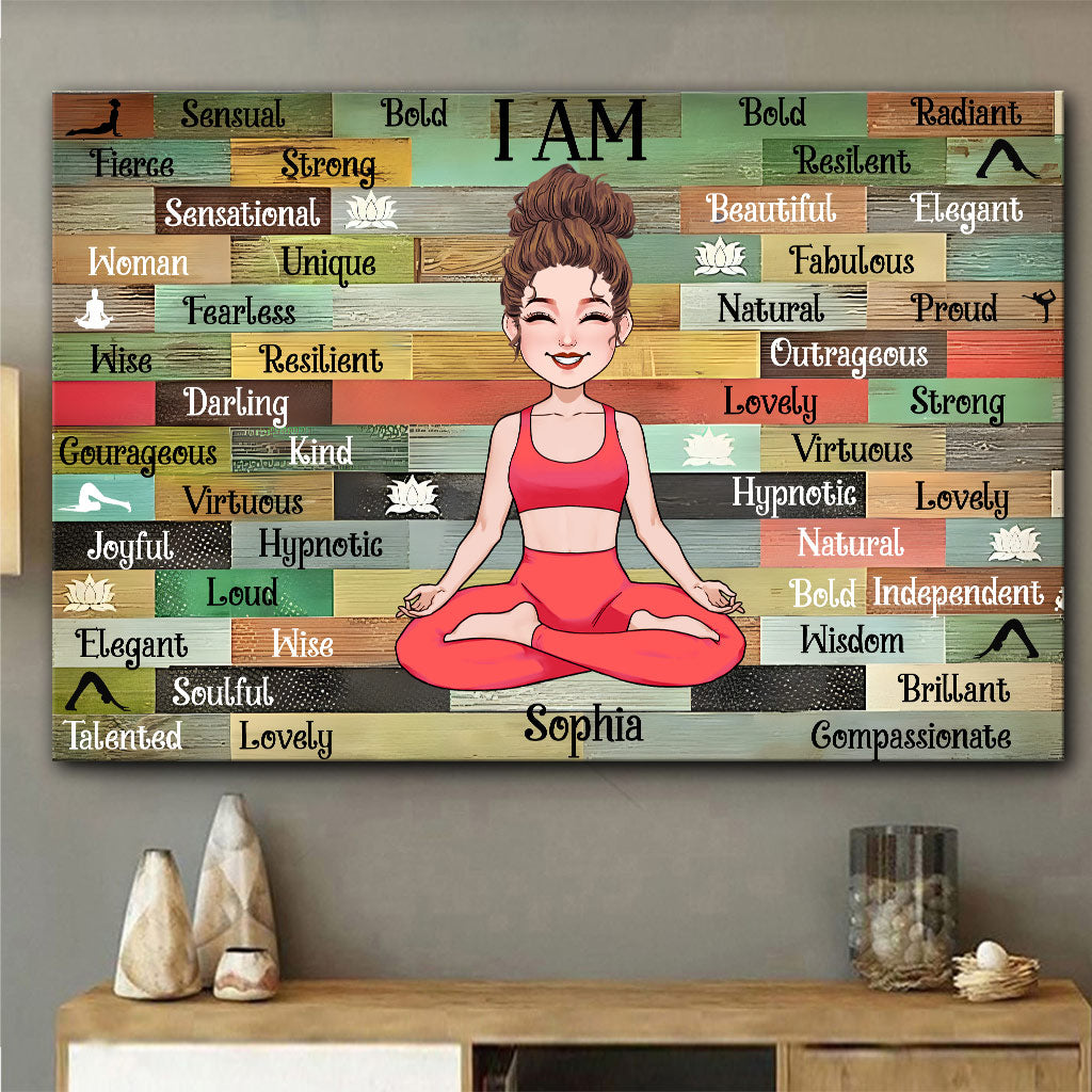 I Am - Personalized Yoga Canvas And Poster