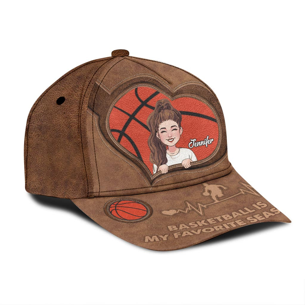 Basketball Is My Favorite Season - Personalized Basketball Classic Cap