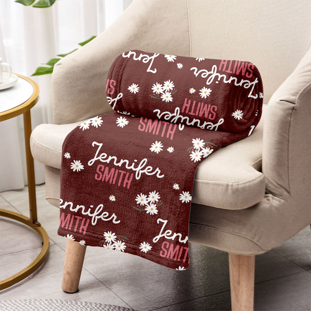 Daisy Custom Name - Personalized Step Mom Blanket