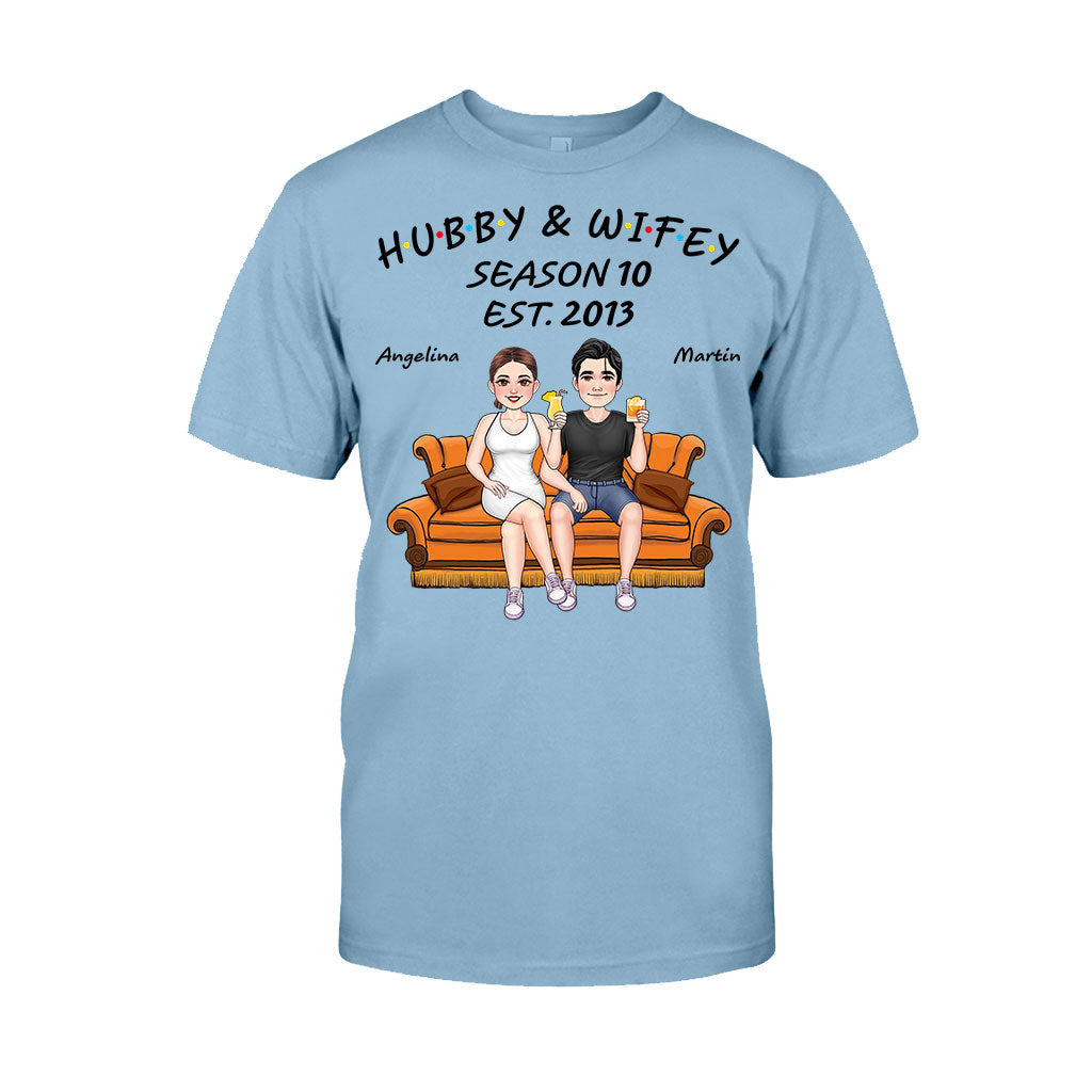 Hubby And Wifey - Personalized Husband And Wife T-shirt And Hoodie
