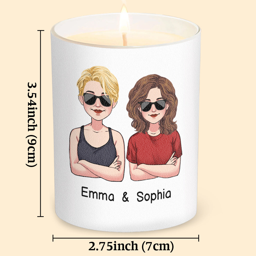 Congrats On - Personalized Sibling Candle With Wooden Lid