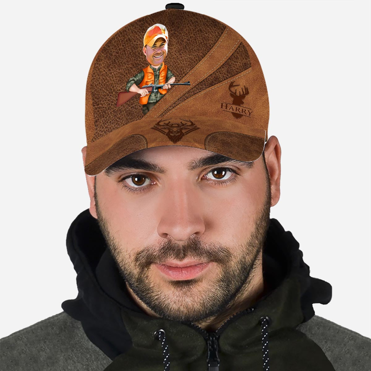 Photo Inserted Funny Hunting - Personalized Hunting Classic Cap