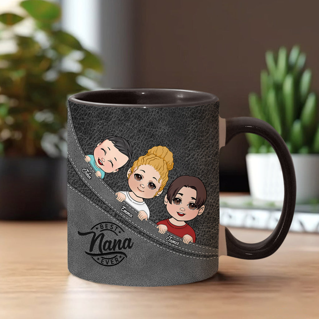Best Grandma / Grandpa / Dad / Mom Ever - Personalized Grandma Accent Mug