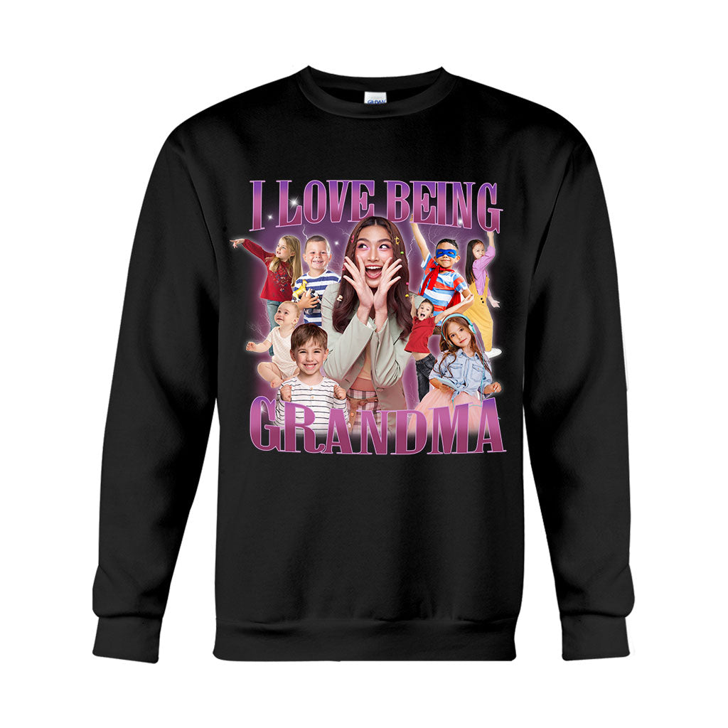J'adore être grand-mère/mamie/mémé/gigi... - T-shirt et sweat à capuche personnalisés pour grand-mère