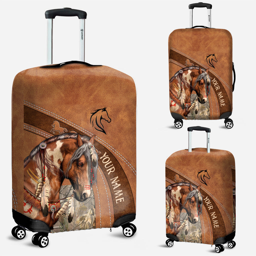 Love Horses - Personalized Horse Luggage Cover