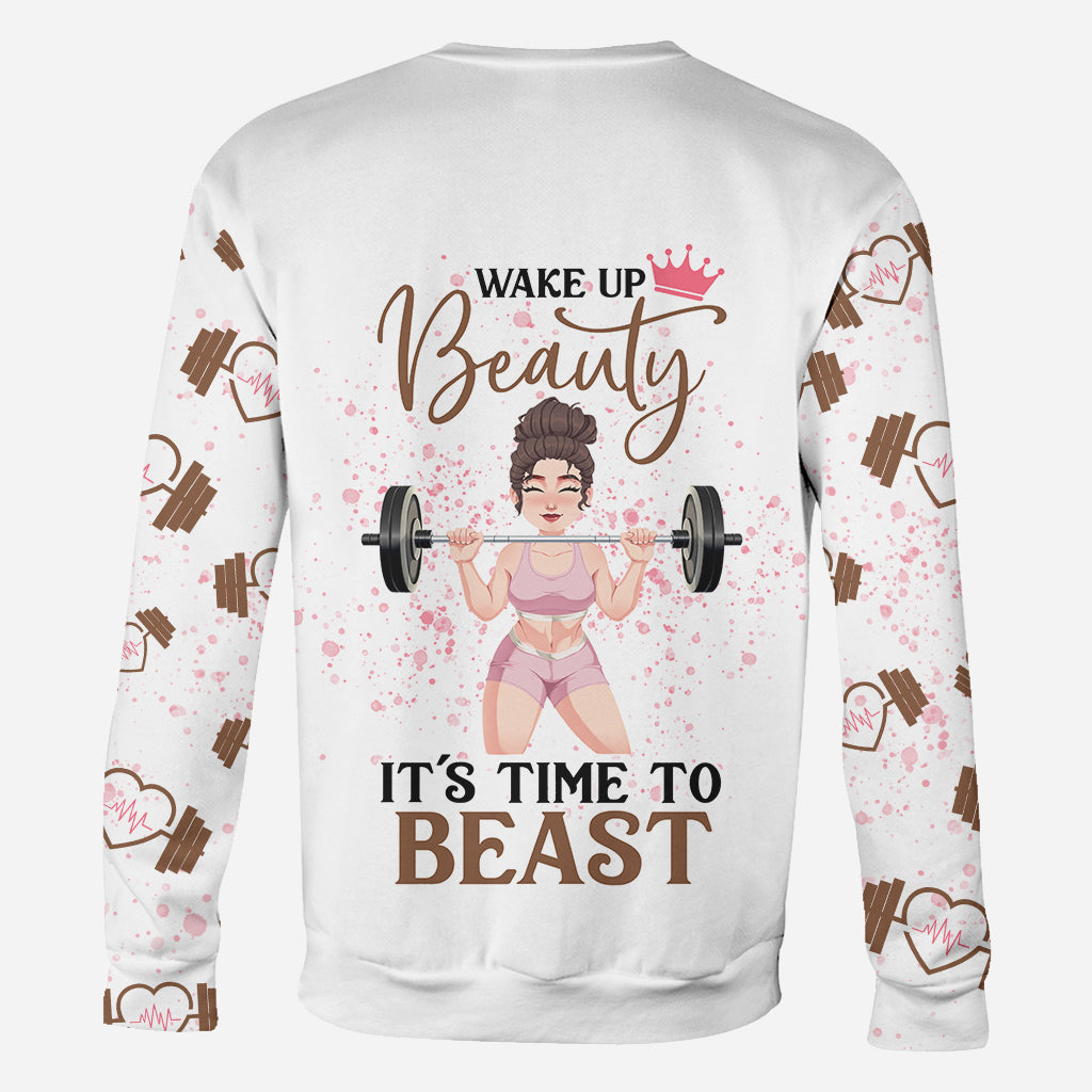 Wake Up Beauty - Personalized Fitness All Over Shirt