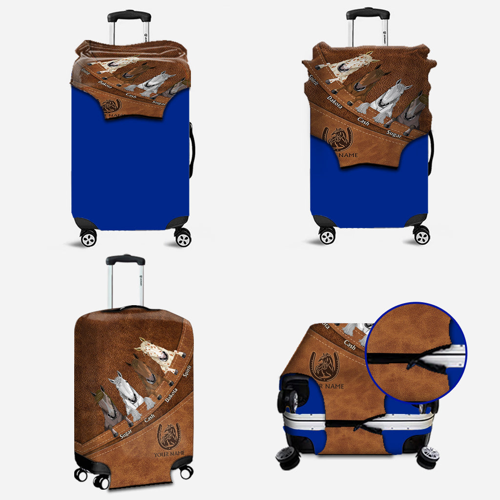 Love Horse - Personalized Horse Luggage Cover