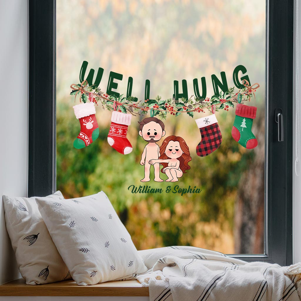 Well Hung - Personalized Couple Decal Die Cut