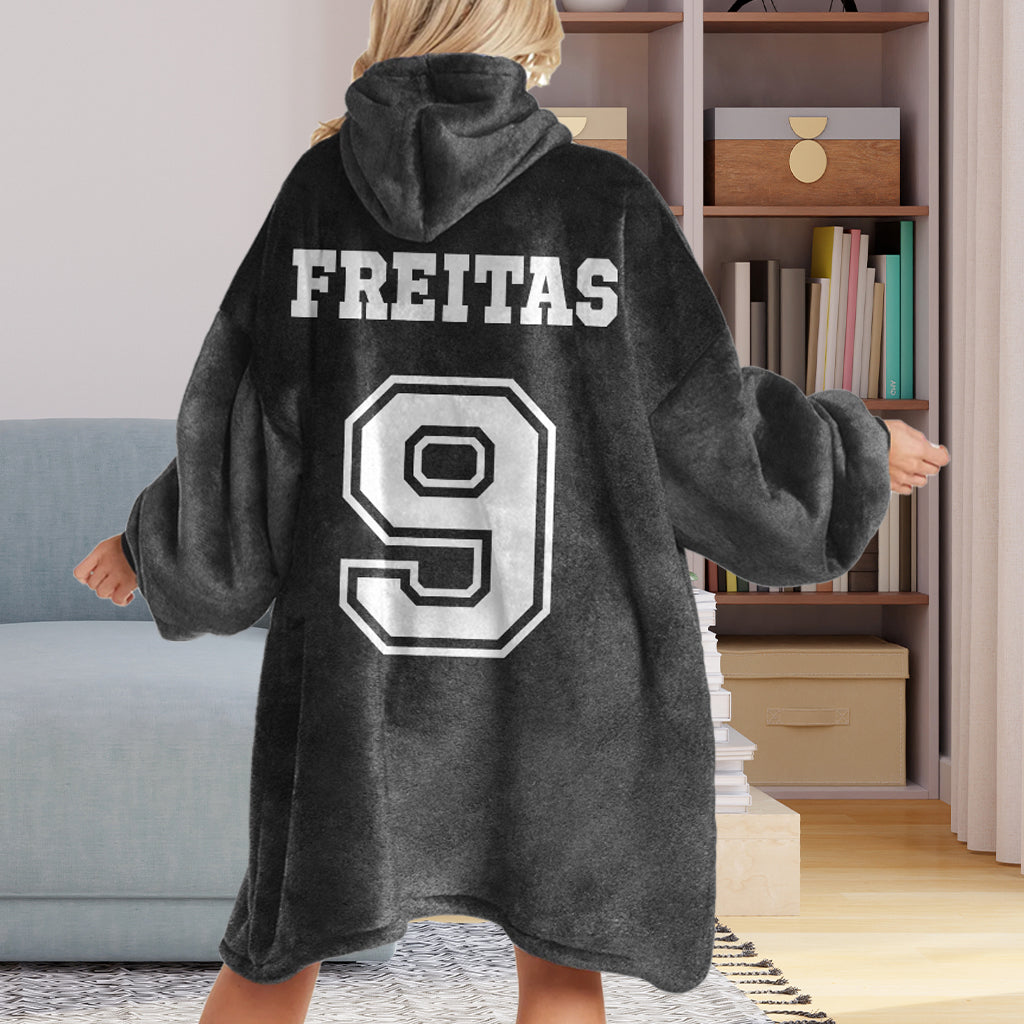 Amateurs de sport, allez l'équipe ! - Couverture-sweat à capuche personnalisée sur le thème du volley-ball