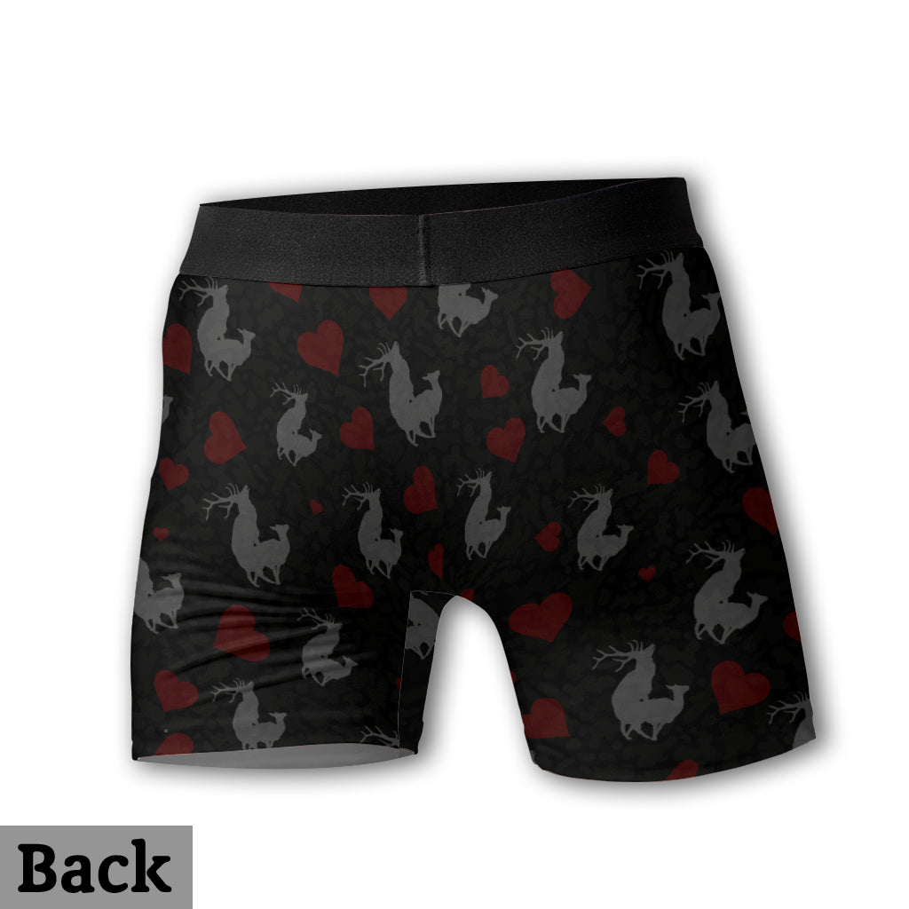 Du bringst mich zum Lächeln – Personalisierte Jagd-Boxershorts für Herren
