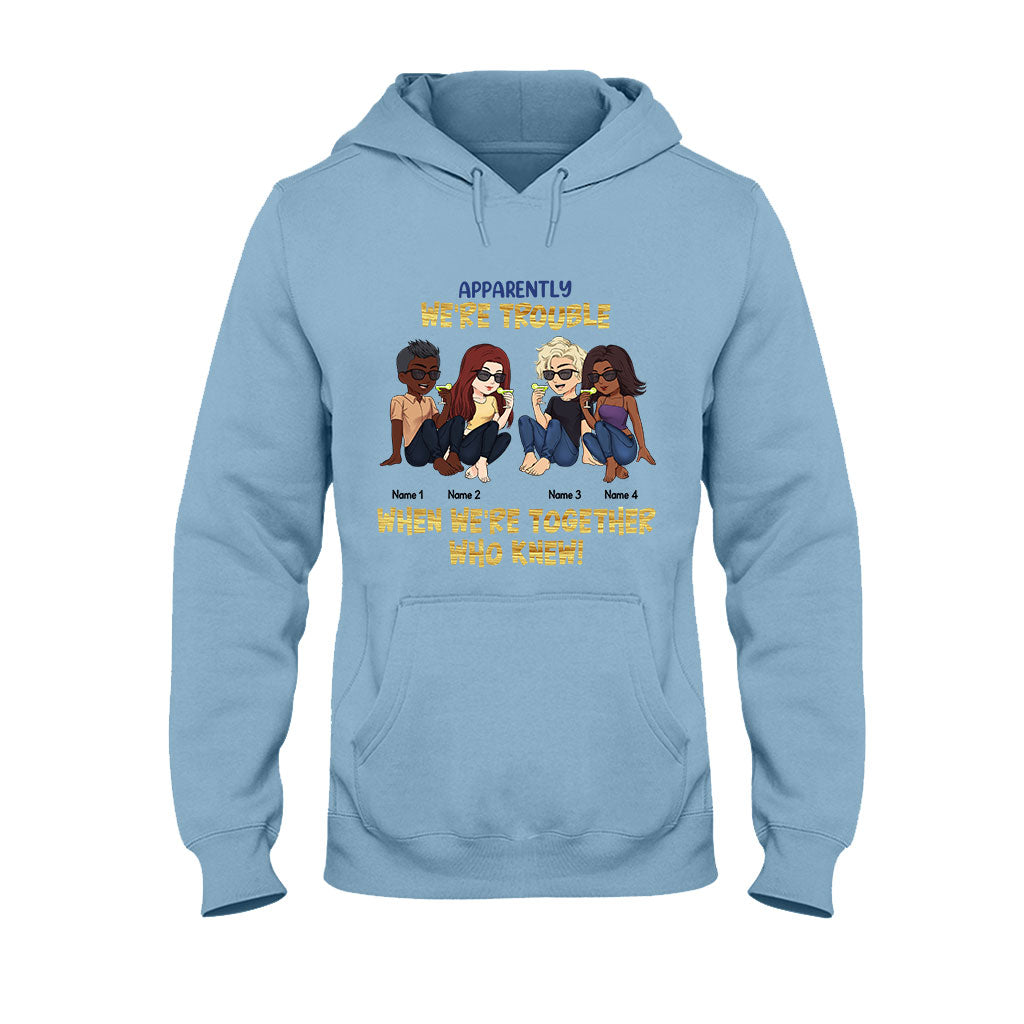 Beste Freundinnen sind die Schwestern, die wir uns selbst aussuchen – Geschenk für die beste Freundin – Personalisiertes T-Shirt und Hoodie