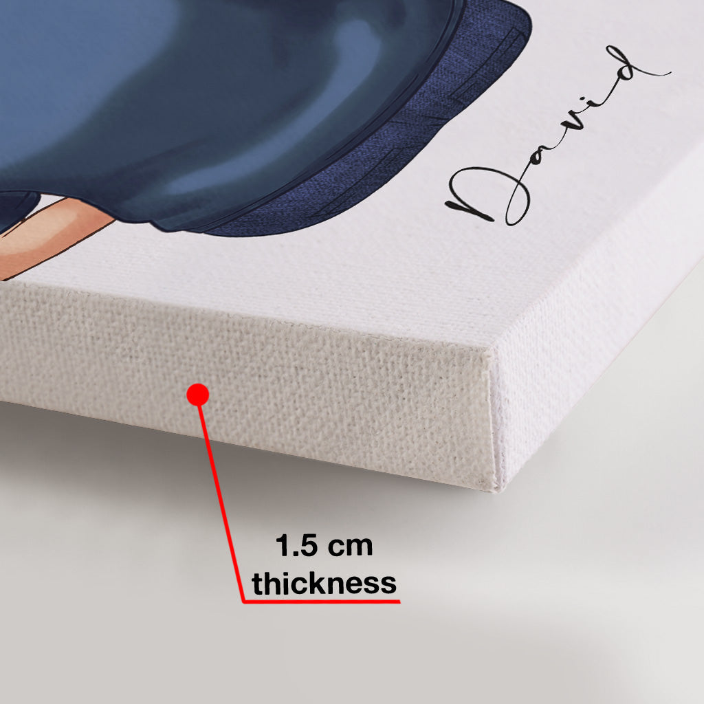 Beste Tante aller Zeiten – Personalisierte Leinwand und Poster für Tante