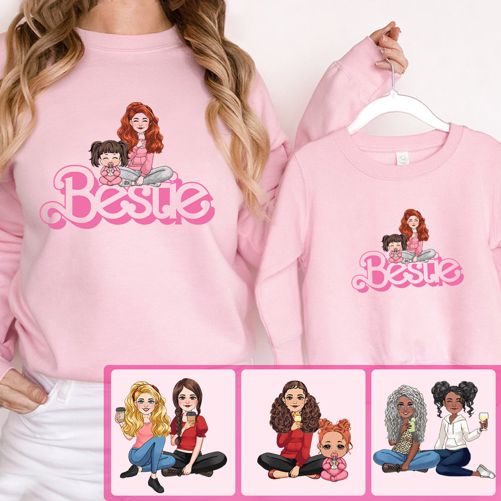Besties Mommy & Daughters - Personalized Mother T-shirt And Hoodie