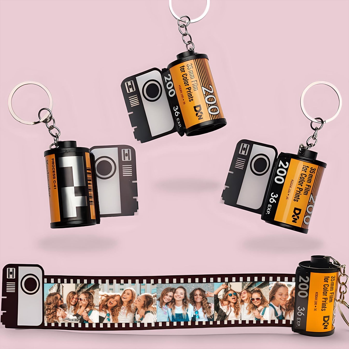 Bestie Forever - Gift for friend - Personalized Film Roll Keychain