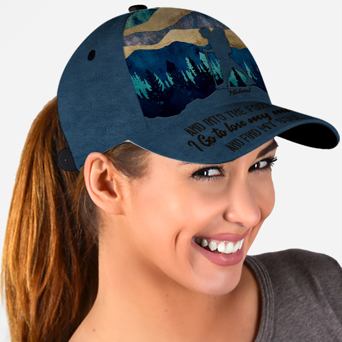 And Into The Forest I go - Personalized Hiking Classic Cap