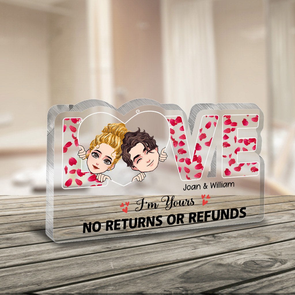 This Is Us - Couple gift for husband, wife, boyfriend, girlfriend, dog lover - Personalized Custom Shaped Acrylic Plaque