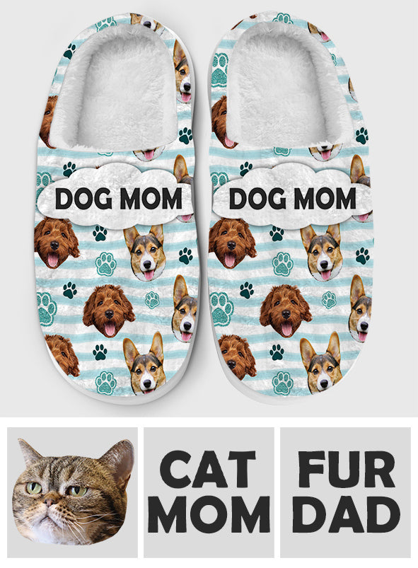 Dog Mom - Personalized Dog Slippers
