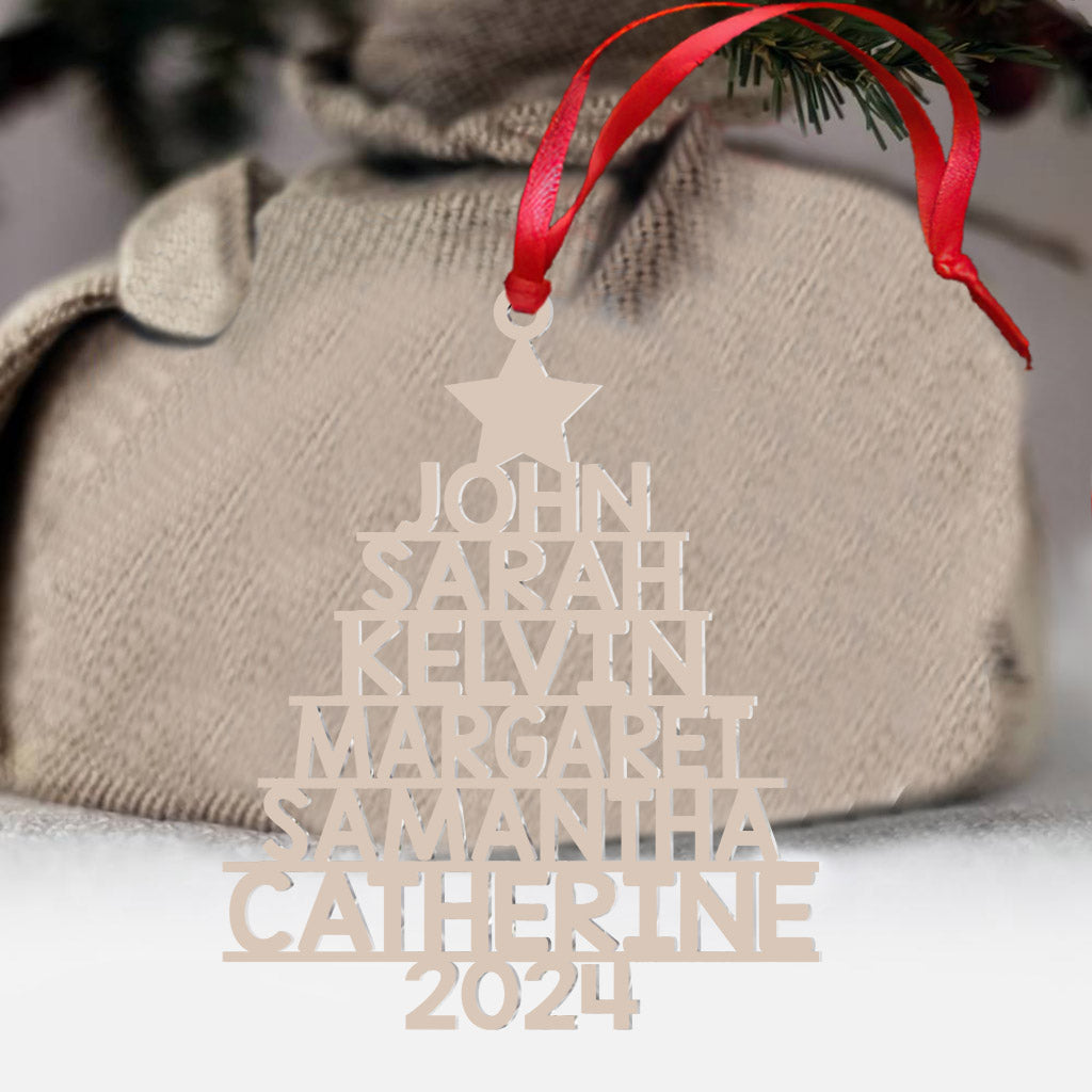 Custom Name Christmas Tree - Personalized Ornament