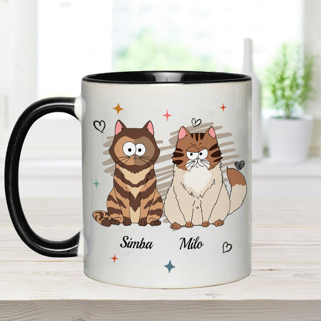 In My Dog/ Cat Mom Era - Personalized Cat Accent Mug