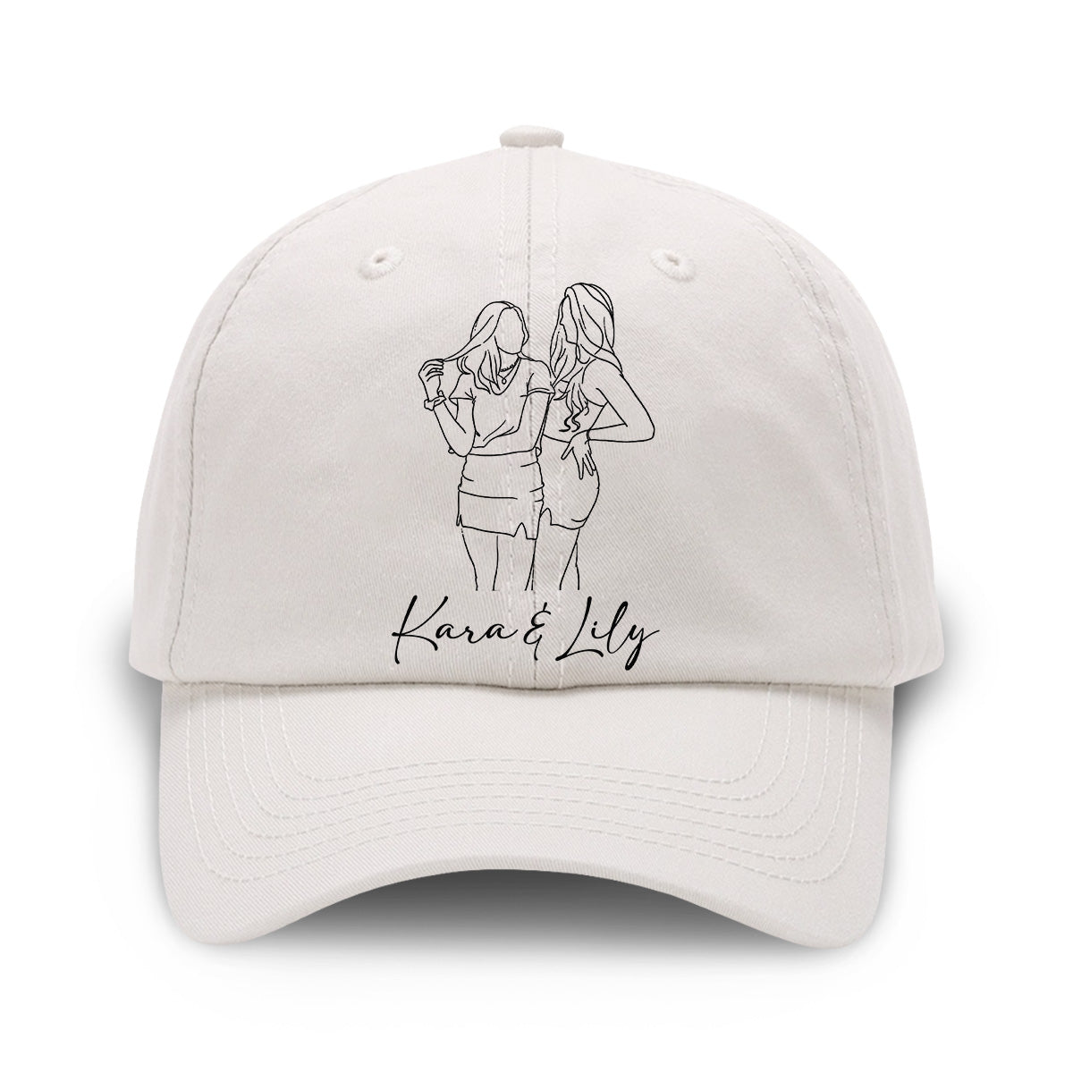 Custom Photo - Personalized Daughter Embroidered Classic Cap