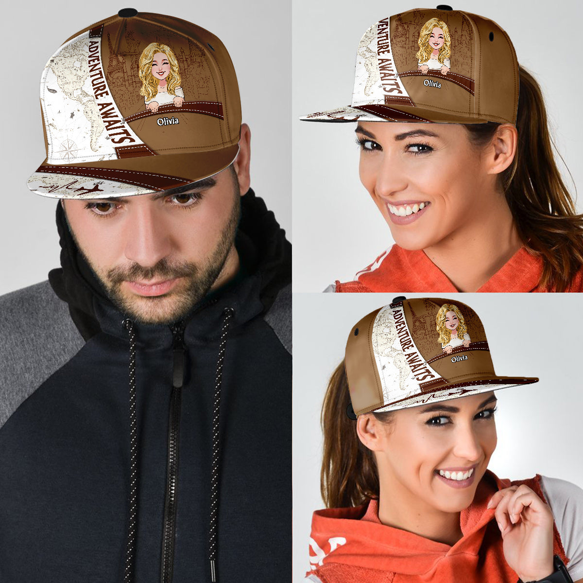 Adventure Awaits - Personalized Travelling Snapback