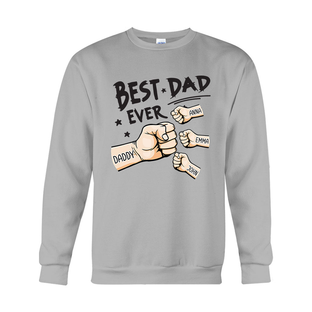 Best Dad Ever - Personalized Father T-shirt And Hoodie