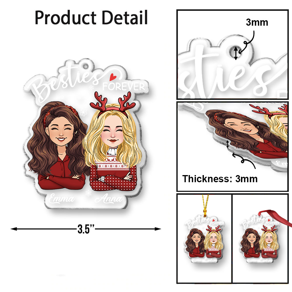 Bestie Forever - Personalized Bestie Ornament