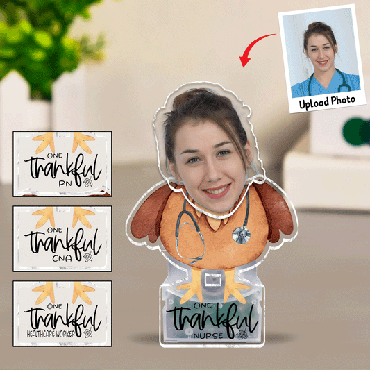 One Thankful Nurse - Personalized Nurse Custom Shaking Head