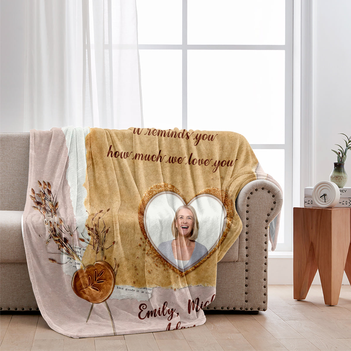 Grandma Mama - Gift for grandma, mom, dad, grandpa, aunt, uncle, sister, brother, husband, wife, friend - Personalized Blanket